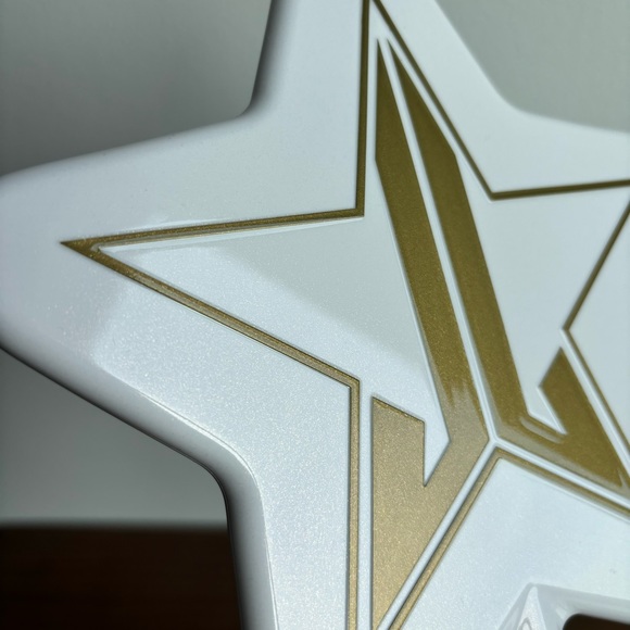 Jeffree Star White & Gold Glitter Hand Mirror - Picture 6 of 8